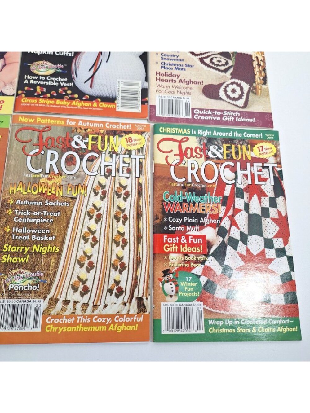 Fast & Fun Crochet 2000- 2002 Magazine Lot Seasonal Patterns Holiday Projects - Picture 6 of 13